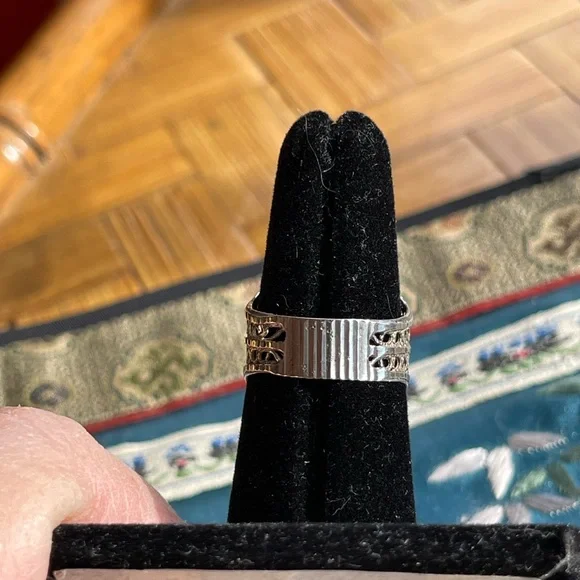 Vintage 925 silver filigree ring - Picture 3 of 6